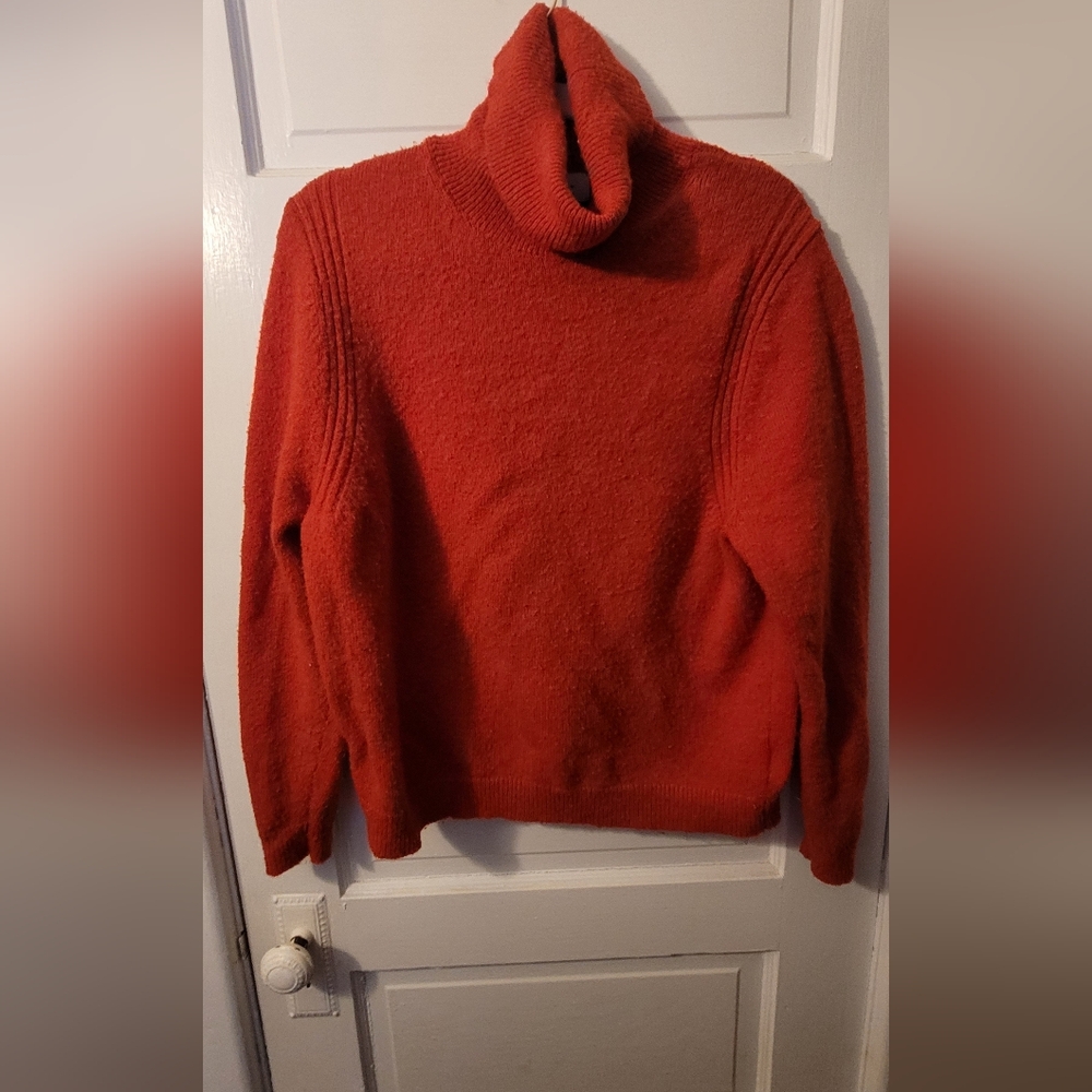 a new day Women's Red Turtleneck Sweater